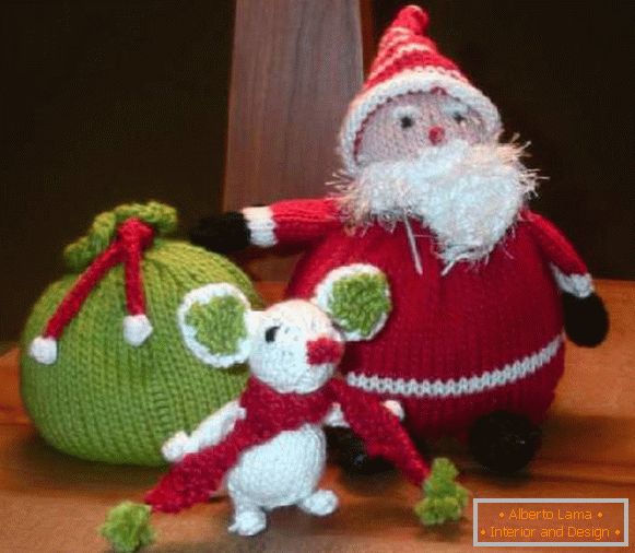 New Year toys made of yarn by own hands, photo 21