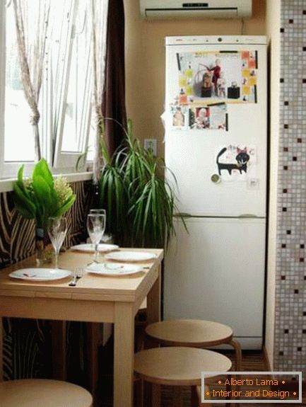 Kitchen on a small balcony