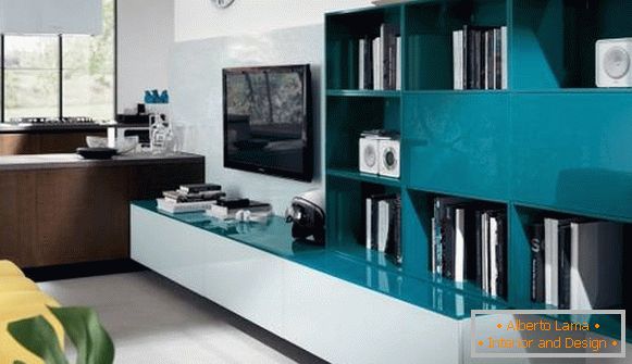 The concept of combining the kitchen with the living room