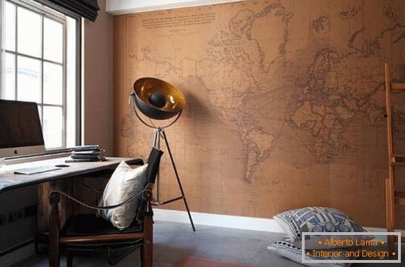 geographic-map-in-office-on-the-wall