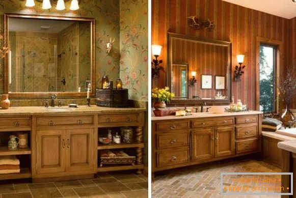 Wooden furniture for bathroom Provence