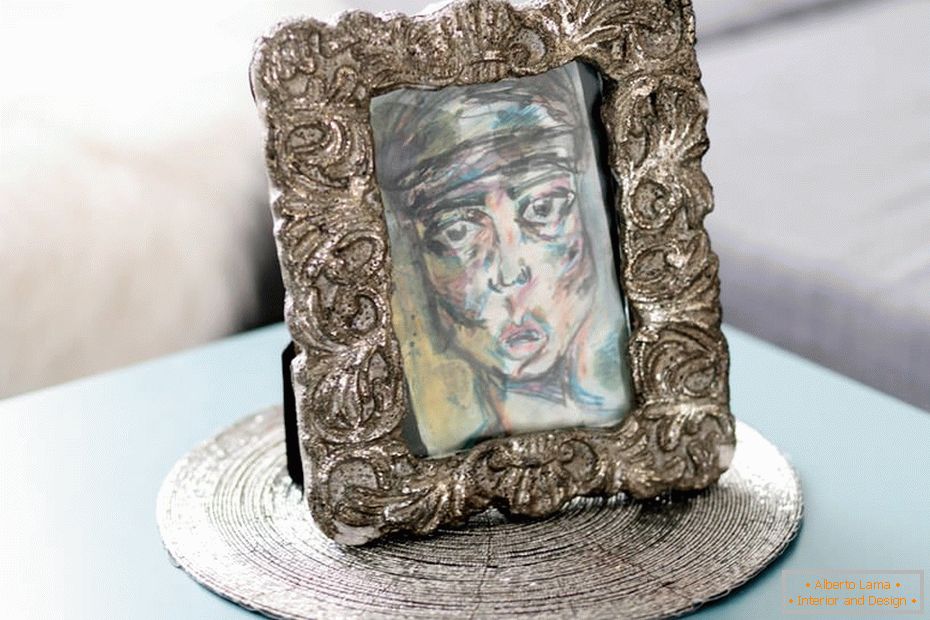 Decorative frame on the table