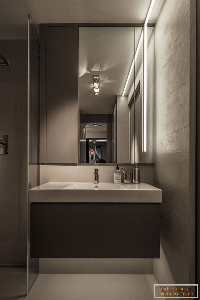 Bathroom bachelor apartment in Hungary