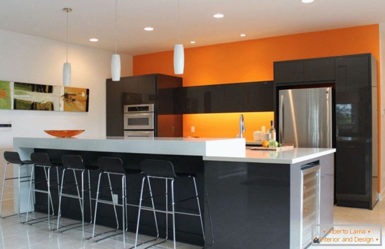 lighting-on-orange-kitchen