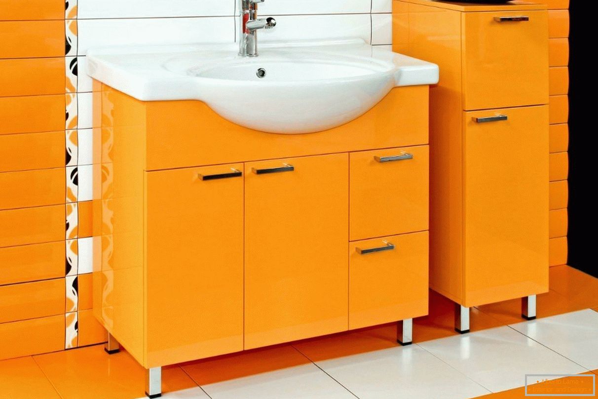 Furniture in color orange