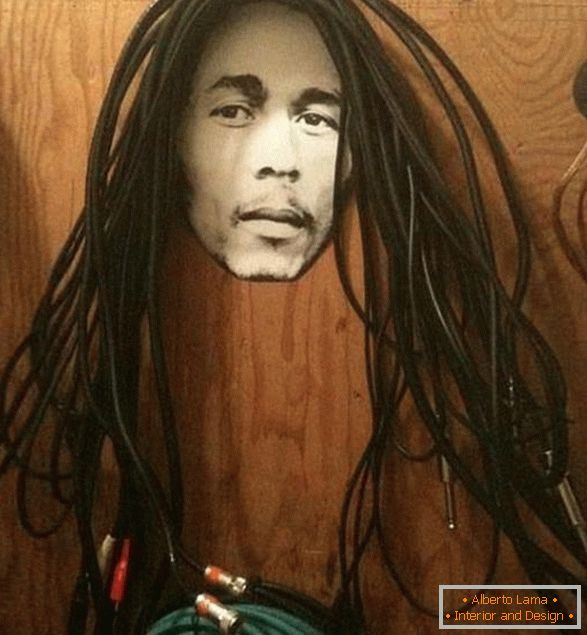 Wires in the form of Bob Marley hair