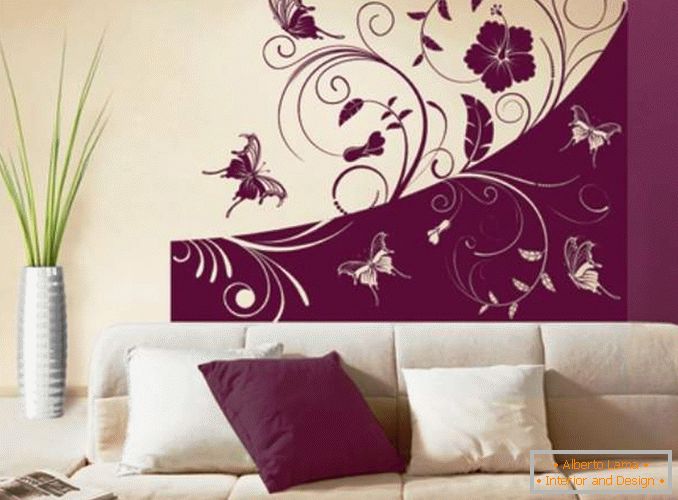 How to decorate a wall with a stencil