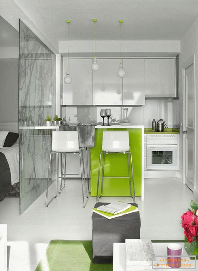 Kitchen studio apartment in Spain