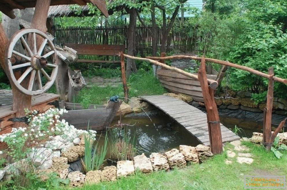 Country style in landscape design