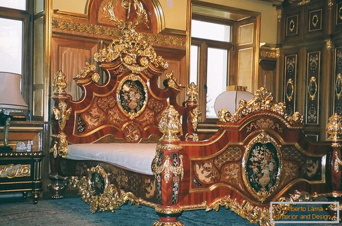 Gold decor of furniture