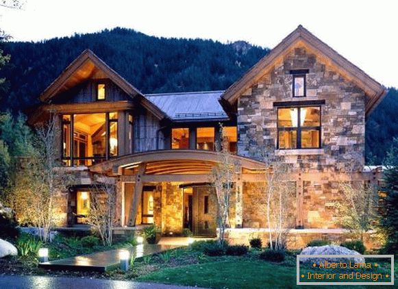 Beautiful decoration of facades with stone