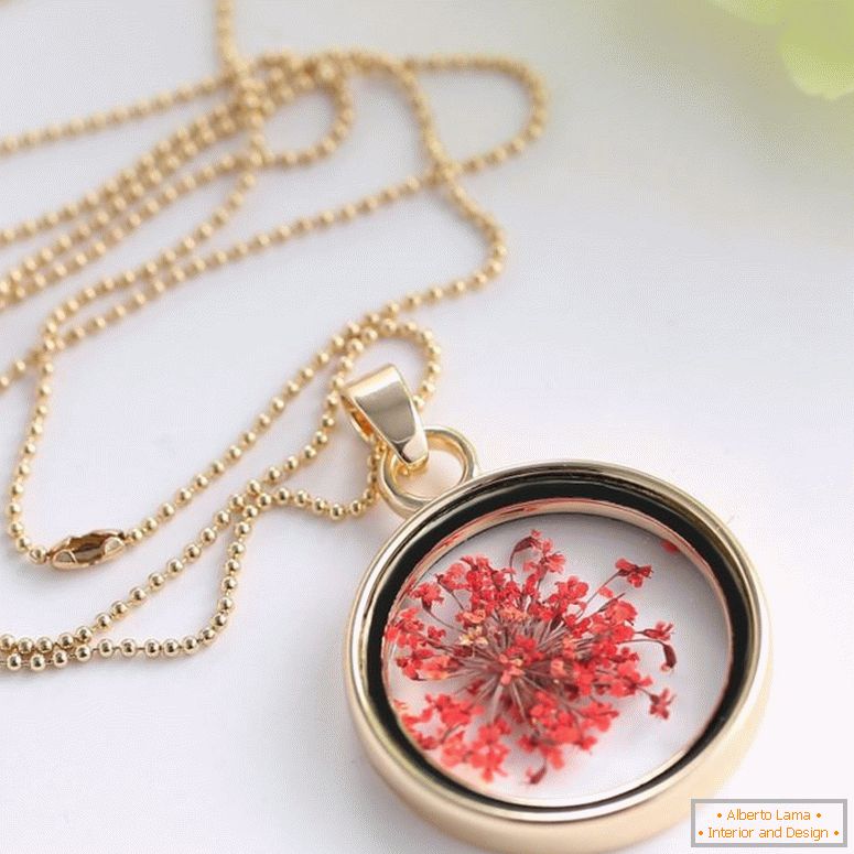 new-style-glass-medallion-dried-flower-diy-necklace-gilded-color-chain-charm-memory-medallion-necklace-pendant