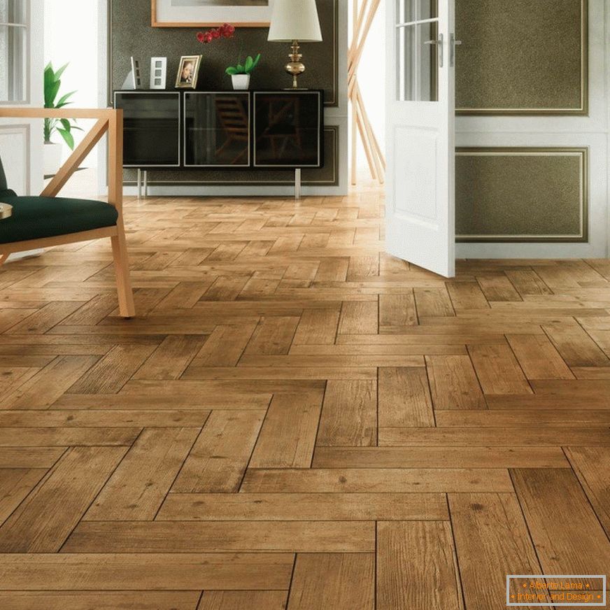 Parquet laying: French fur-tree