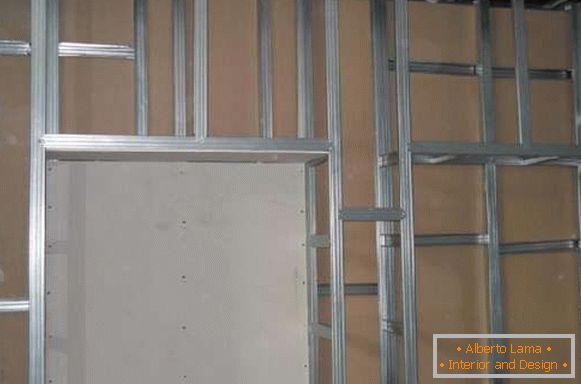installation of partitions from gypsum board, photo 35