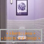 Light lilac in the design of the toilet