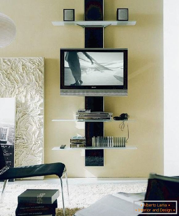 hanging shelves for TV, photo 20