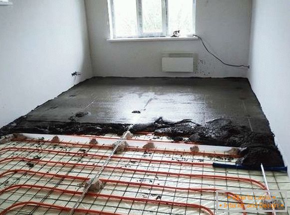 How to make a warm floor in a private house, photo 25