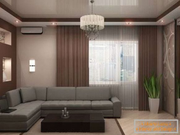 two-level ceilings from gypsum cardboard for a drawing room photo, photo 6