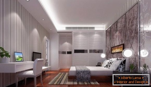 ceiling design in the bedroom, photo 10