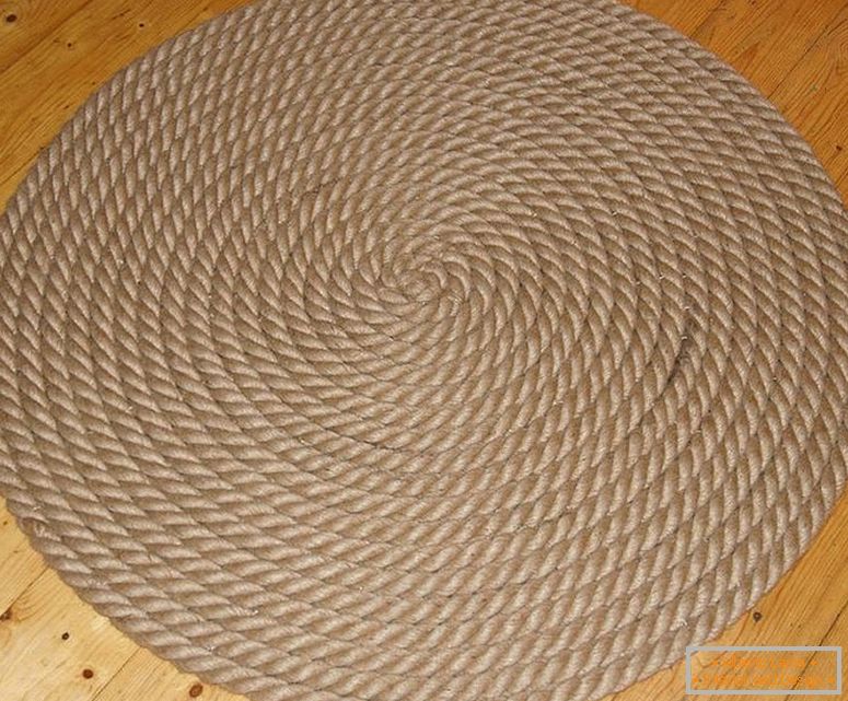 Round rope rug