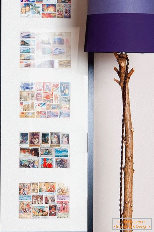 Soviet stamps in the frame