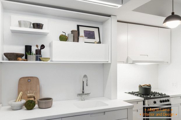 Kitchen in a small apartment