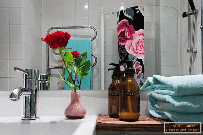 Bathroom of a small two-room apartment