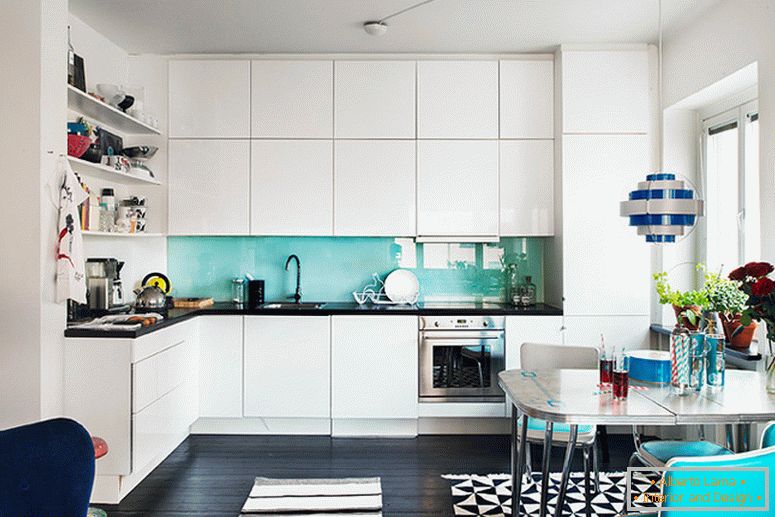 Kitchen of a small two-room apartment