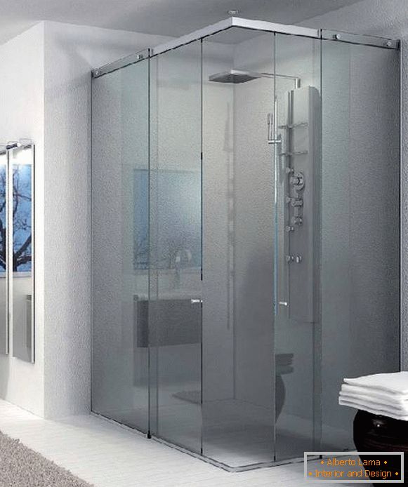 glass doors in shower sliding, photo 18