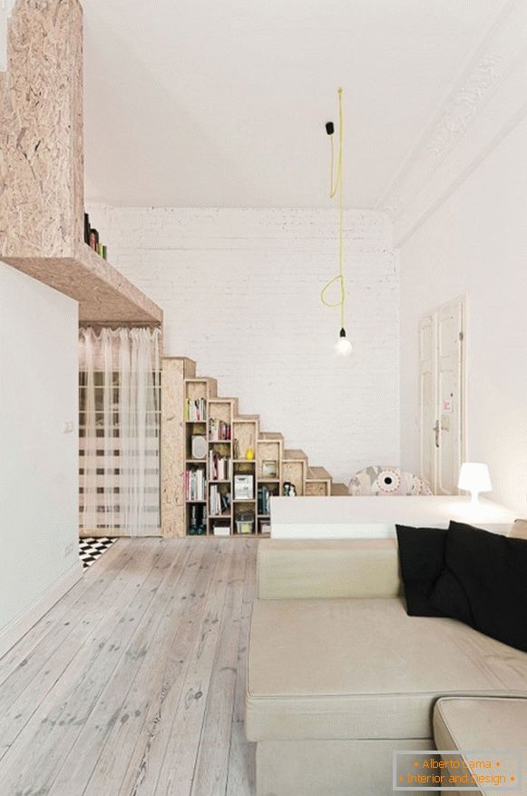 Interior of the apartment in light colors