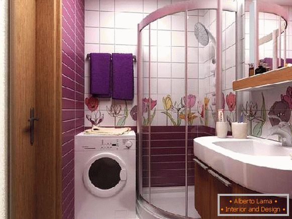 repair of a small bathroom with a shower, photo 29