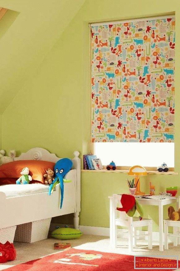 roller blinds in the children's room photo, photo 38