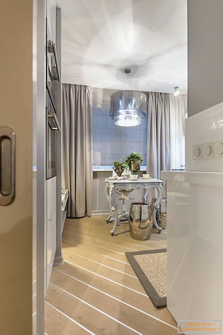 Kitchen interior design in minimalist style