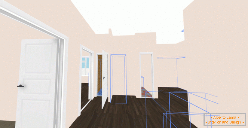 3D-modeling of the interior of the house