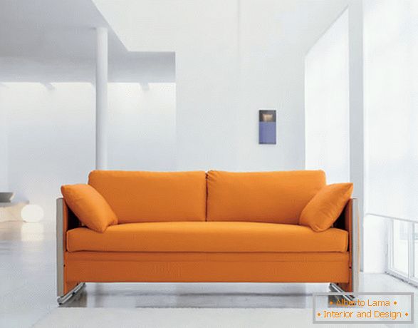 Soft orange sofa