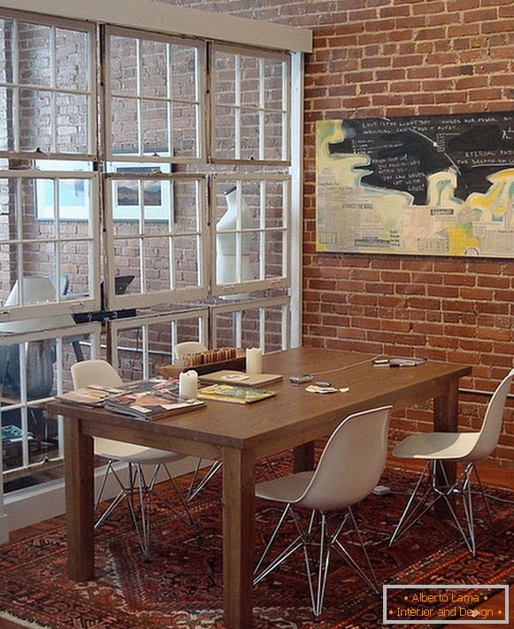Dining room in industrial style