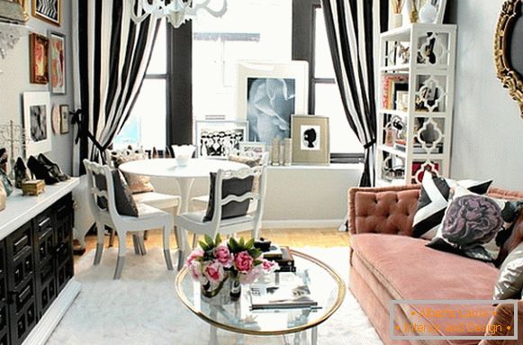 Luxurious dining area in the living room