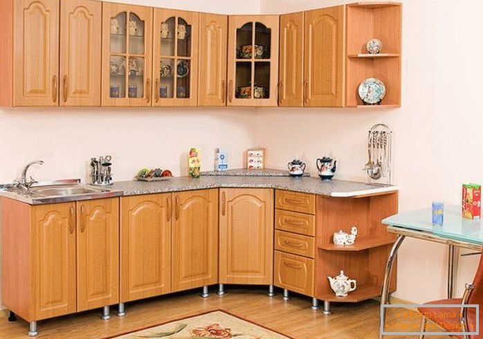 Modern kitchen set натуральном цвете