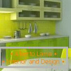 Gray-lemon interior kitchen