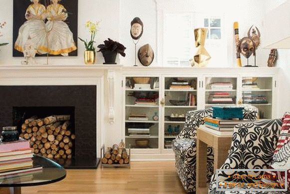 Low cabinets showcases glass for living room - chest of drawers