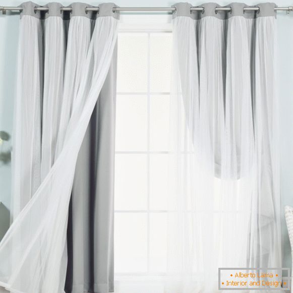 How to calculate the width of the curtains on the eyelets - ideas for the design of curtains