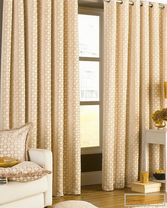 Curtains on the eyelets - how to calculate the design