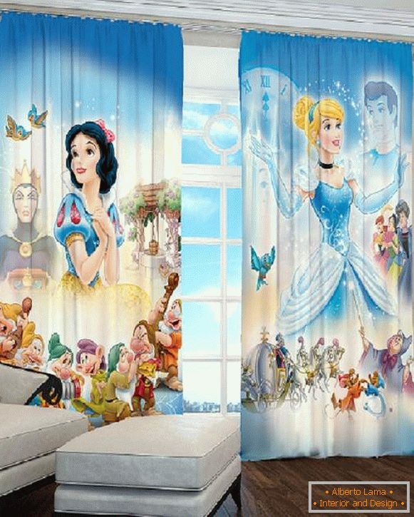 curtains in a children's room for a girl photo, photo 13