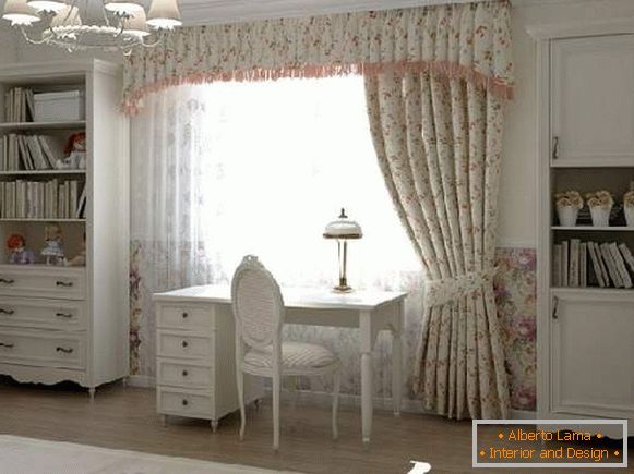 curtains in a children's room for a teenage girl, photo 27