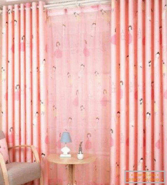 curtains in a children's room for a teenage girl, photo 29