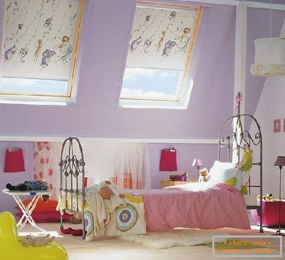 ideas curtains for a children's room girls, photo 9