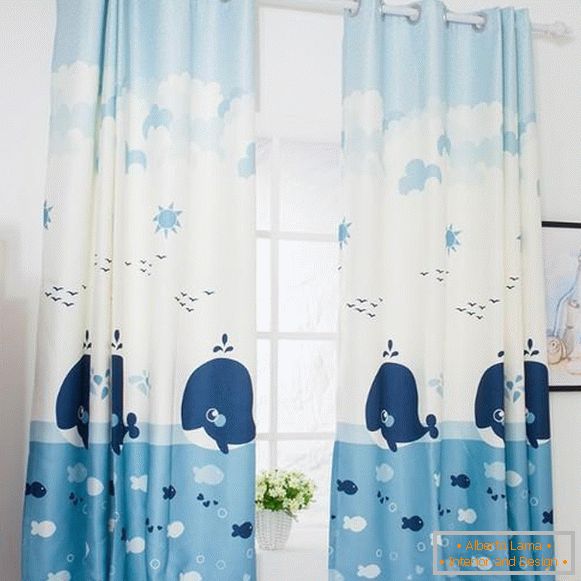 curtains in a children's room for a boy, photo 19