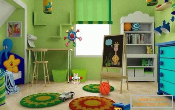 roller blinds for children in a children's room for a boy, photo 40