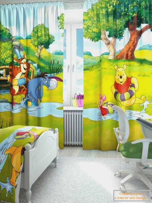 roman blind in a children's room for boys, photo 5