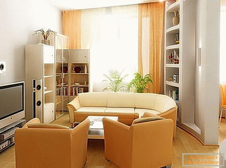 Interior of a bright living room